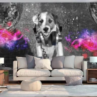 Fototapety - Fototapeta samoprzylepna - Pies DJ (rozmiar 98x70) - miniaturka - grafika 1