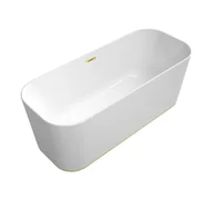 Wanny - Villeroy & Boch Finion Wanna wolnostojąca 170x70 cm kolor zewnętrzny do wyboru/kolor wewnętrzny biały połysk odpływ i przelew gold UBQ177FIN7A3BCV301 - miniaturka - grafika 1