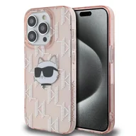 Etui i futerały do telefonów - Etui Karl Lagerfeld IML Choupette Head & Monogram na iPhone 13 Pro Max - różowe - miniaturka - grafika 1