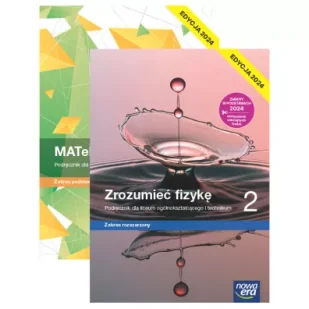 Pakiet podręczników: MATeMAtyka, Zrozumieć fizykę. Zakres rozszerzony. Liceum i technikum. Klasa 2. Edycja 2024 - Podręczniki do technikum - miniaturka - grafika 1