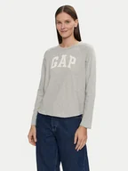 Bluzki damskie - Gap Bluzka 534389-02 Szary Relaxed Fit - miniaturka - grafika 1