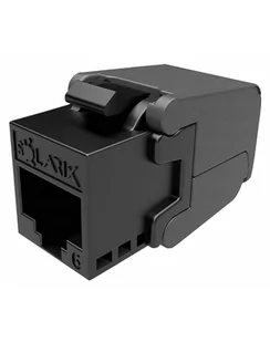 Solarix Keystone CAT6 UTP RJ45 czarny samogwintująca - Pozostałe akcesoria sieciowe - miniaturka - grafika 1