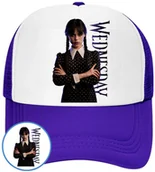 Czapki i chusty sportowe męskie - CZAPKA Z DASZKIEM WEDNESDAY DLA DZIECI LATO NIEBIESKA BEJSBOLÓWKA - miniaturka - grafika 1