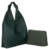 Torebki damskie - Duża torebka-worek ze skóry ekologicznej - David Jones - miniaturka - grafika 1