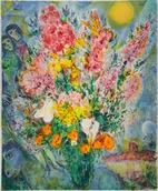 Pasmanteria - Naprasowanka Marc Chagall kubizm sztuka 3 - miniaturka - grafika 1