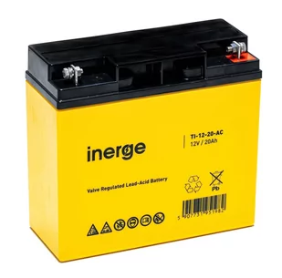 Akumulator AGM 12V 20Ah INERGE - Ładowarki i akumulatory - miniaturka - grafika 1