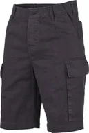 Spodnie sportowe męskie - MFH Spodnie BW Moleskin Bermuda czarne przecierane XL - miniaturka - grafika 1