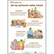 Pomoce naukowe - Harmonia Plansza Miś Marcyś uczy Jak się zachować wobec innych - miniaturka - grafika 1