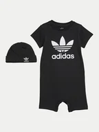 Rampersy - adidas Romper Gift Set IS7257 Czarny Regular Fit - miniaturka - grafika 1