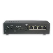 Switche - SWPE04PV01 4 portowy switch PoE z pracą z PV i akumulatora 95108 - miniaturka - grafika 1