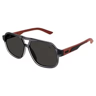 Akcesoria i dodatki do ubrań dla dzieci - Puma PJ0059S Okulary przeciwsłoneczne Grey-Red-Smoke 53 Unisex Dziecięce, Szare/Czerwone/Dym, Szary/czerwony/dym - miniaturka - grafika 1