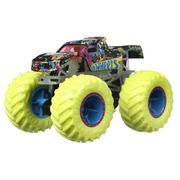 Samochody i pojazdy dla dzieci - Hot Wheels Monster Trucks, Pojazd 1:64 Świecący w ciemności, HCB51 - miniaturka - grafika 1