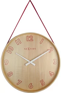 Nextime Zegar ścienny (czerwony) Loop Small - Zegary - miniaturka - grafika 1