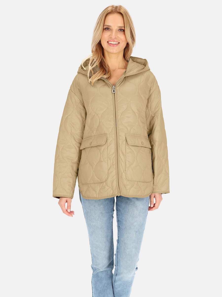 LEKKA PIKOWANA KURTKA DAMSKA Z DŁUŻSZYM TYŁEM