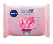 Chusteczki do demakijażu - Nivea Micell Air Skin Breathe Chusteczki micelarne z Wodą Różaną 1op.-25szt SO_100708 - miniaturka - grafika 1