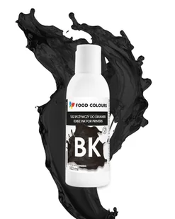 Tusz do drukarek spożywczych- Black 100 ml Food Colours - Dodatki do ciast w proszku - miniaturka - grafika 1