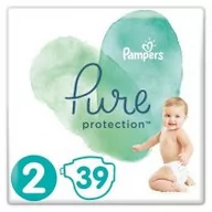 Pieluchy - Pampers Pure Protect Pieluchy Rozmiar 2 4-8kg 39szt - miniaturka - grafika 1