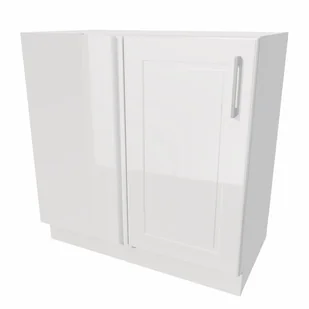 Szafka Dolna Narożna Alto Z 1 Frontem 90X82 Cm Dnp Mdf Biały Połysk - Szafki kuchenne - miniaturka - grafika 1