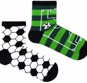 Skarpetki dla dzieci - Skarpetki dziecięce dwie różne o tematyce piłki nożnej Milena - miniaturka - grafika 1