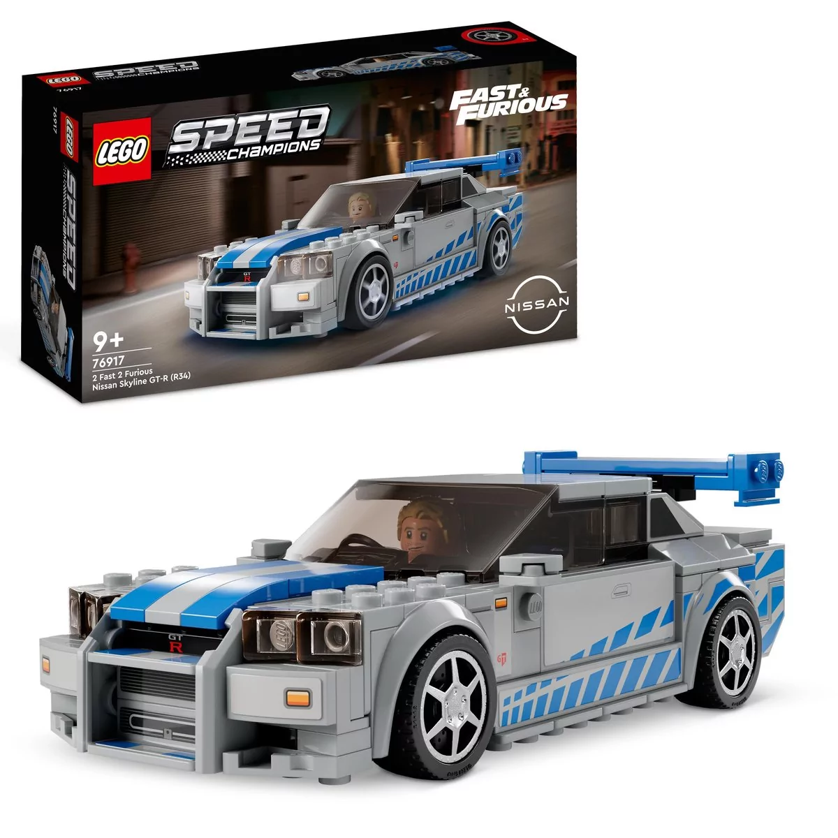 LEGO Speed Champions Nissan Skyline GT-R (R34) z filmu Za szybcy, za wściekli 76917