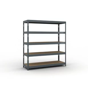 Regał półkowy 2000 x 2400 x 600 mm, nośność 450 kg, 1+1 GRATIS - Szafy i regały magazynowe - miniaturka - grafika 4