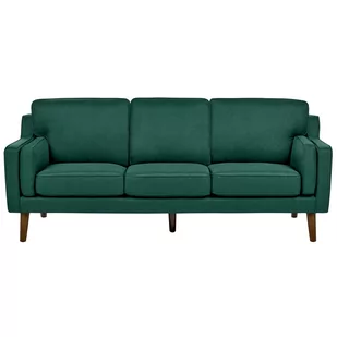 Sofa 3-osobowa tapicerowana ciemnozielona LOKKA - Sofy i kanapy - miniaturka - grafika 1