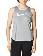 Koszulki i topy damskie - Nike damska koszulka w Nk Tank Swsh Run szary Particle Grey/(White) S - miniaturka - grafika 1