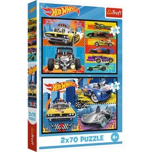 Puzzle, Trefl, Samochodziki, 2x70 el. - Puzzle - miniaturka - grafika 1
