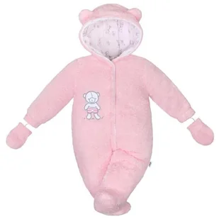Zimowy Kombinezon New Baby Nice Bear Różowy 68 (4-6M) - Kombinezony dla dzieci - miniaturka - grafika 1