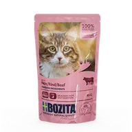 Mokra karma dla kotów - Bozita Kawałki w sosie z wołowiną saszetka) 85g 42359-uniw - miniaturka - grafika 1