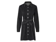 Sukienki - esmara® Sukienka jeansowa damska w stylu bluzki koszulowej (40, Czarny) - miniaturka - grafika 1