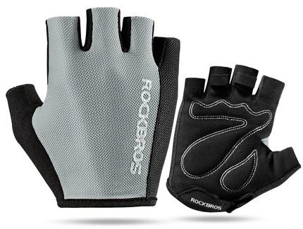 Rękawiczki rowerowe Rockbros XL szary + PORADNIK ZDROWEGO ŻYCIA ERCOLE