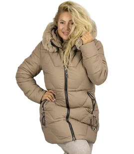 Zimowy pikowany płaszcz ciepła kurtka WINTER ROSE-3XL - Płaszcze damskie Zimowy pikowany płaszcz ciepła kurtka WINTER ROSE-3XL - Płaszcze damskie - miniaturka - grafika 1