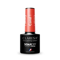 Lakiery hybrydowe - Claresa lakier hybrydowy Coral 4 5 ml - miniaturka - grafika 1