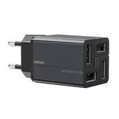 Ładowarki do telefonów - Ładowarka sieciowa Remax, RP-U43, 4x USB, 3.4A  (czarna) - miniaturka - grafika 1