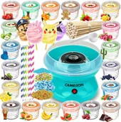 Inne urządzenia gastronomiczne - Zestaw Maszyna Do Waty Cukrowej + Cukier 20X 100G Wiaderka+ Patyki+ Posypki - miniaturka - grafika 1