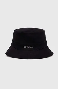 Calvin Klein kapelusz dwustronny kolor czarny K60K612035 - Czapki damskie - miniaturka - grafika 1