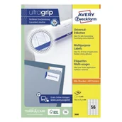 Etykiety do drukarek - Avery Zweckform 3668 Trwałe etykiety uniwersalne A4 100 ark./op. 52,5 x 21,2 mm białe Zweckform - miniaturka - grafika 1