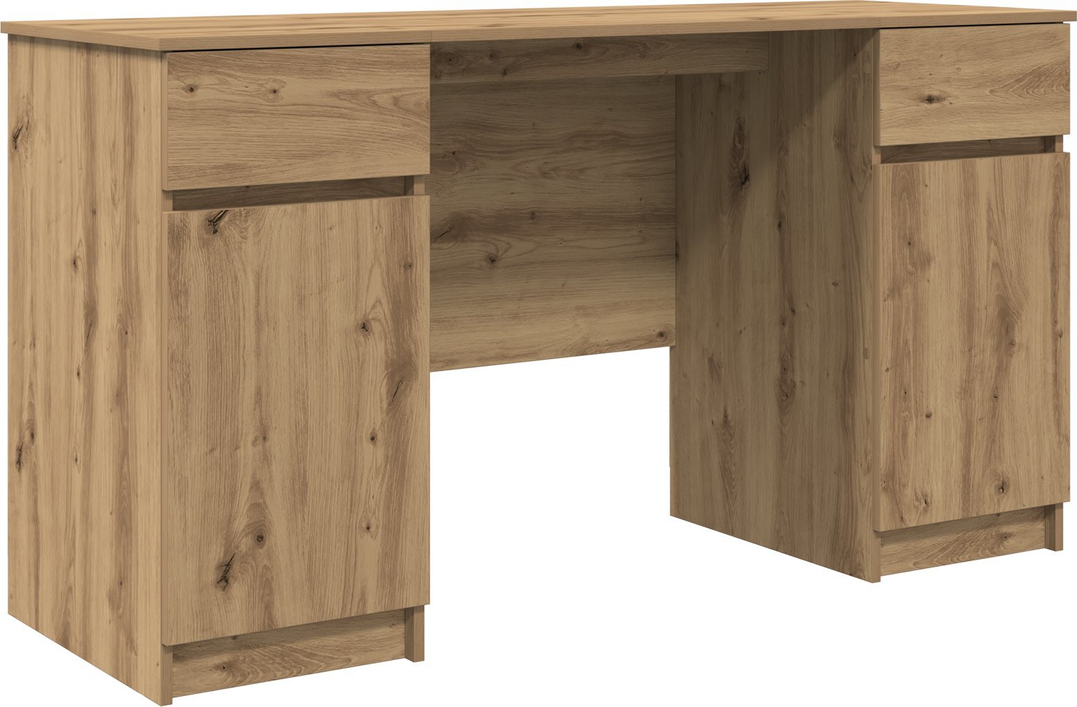 Biurko vidaXL Artisan Dąb 140x49x76 cm z materiału drewnopochodnego