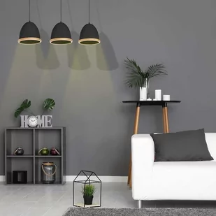 Luminex Lampa wisząca Studio 8853 lampa sufitowa żyrandol 3x60W E27 brązowa czarna - Lampy sufitowe - miniaturka - grafika 1