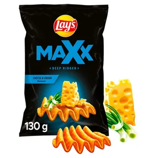 Lay's Maxx Ser-Zielona Cebulka 130g - Chipsy - miniaturka - grafika 1