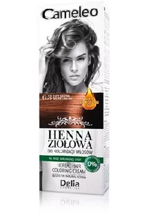 DELIA Cosmetics Cameleo Henna Ziołowa nr 6.3 złoty kasztan 75g - Farby do włosów i szampony koloryzujące - miniaturka - grafika 1