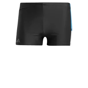 adidas Męskie bokserki do pływania w kolorowe bloki, 32, Czarny/Jasny Królewski/Biały, 4 - Kąpielówki męskie - miniaturka - grafika 1