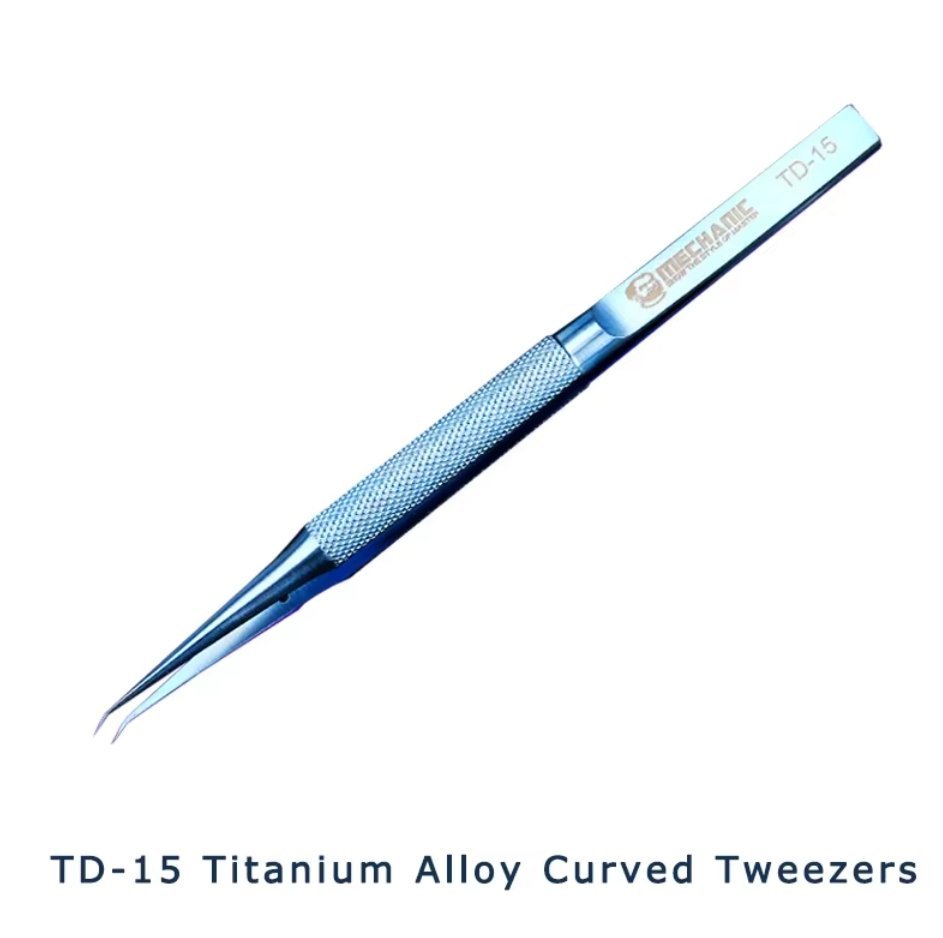 MECHANIC TD-15 Precyzyjna pęseta / pinceta zakrzywiona do cienkich przewodów