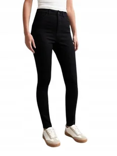 NOISY MAY CZARNE JEANSY RURKI WYSOKI STAN ZAMKI BAWEŁNA 28/32 XQA - Spodnie damskie NOISY MAY CZARNE JEANSY RURKI WYSOKI STAN ZAMKI BAWEŁNA 28/32 XQA - Spodnie damskie - miniaturka - grafika 1