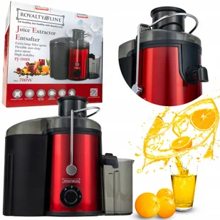 Sokowirówka Wysokoobrotowa Wyciskarka Do Soku 2 Tryby Pulse 700W Inox Royal - Sokowirówki - miniaturka - grafika 1