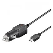 Ładowarki samochodowe - Techly Ładowarka Samochodowa Micro USB 5V 1A Czarna 1,5m 301047 - miniaturka - grafika 1