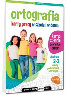 Greg Ortografia. Karty pracy w szkole i w domu dla klas 2-3 szkoły podstawowej i starszych! Marta Kurdziel - Edukacja przedszkolna - miniaturka - grafika 2