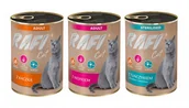 Mokra karma dla kotów - DOLINA NOTECI RAFI CAT KOT BEZ ZBÓŻ MIX 3X400G - miniaturka - grafika 1