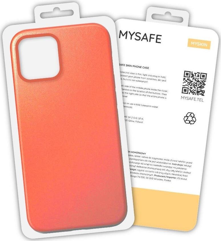 Mysafe MYSAFE ETUI SKIN IPHONE 12 / 12 PRO POMARAŃCZOWY PUDEŁKO